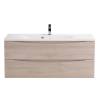 Тумба с раковиной Belbagno Marino MARINO-1100-2C-SO-RG-P 110x45x50 Rovere Grigio подвесная с двумя выкатными ящиками