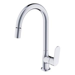 Смеситель для кухни Voda Shore SHR519AR с аэратором на шарнире, хром