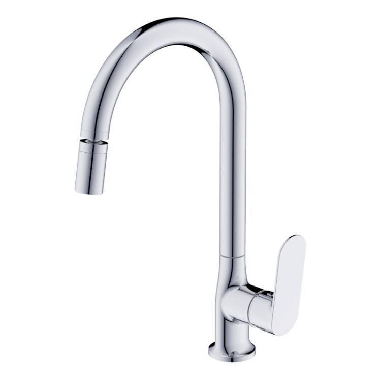 Смеситель для кухни Voda Shore SHR519AR с аэратором на шарнире, хром