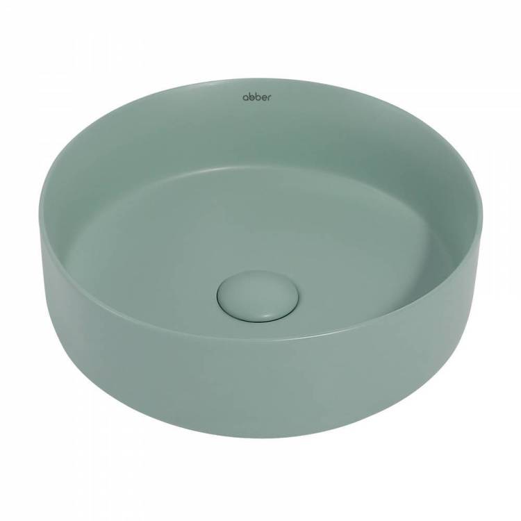 Раковина Abber Bequem AC2108MCG 35 см, светло-зеленая матовая