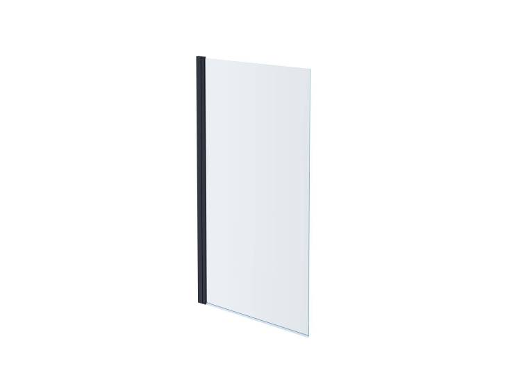 Шторка на ванну Aquatek AQ DEL SBA 08015BL профиль черный, стекло прозрачное 80x150