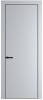 Межкомнатная дверь Profil Doors 1 PE полотно Лайт Грей, кромка алюминиевая с четырех сторон черная 600x2000