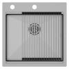 Мойка кухонная Paulmark Kroner-Pro 51 PM705151-BS Брашированная Сталь, 51x51