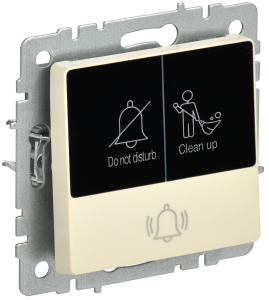 Кнопка звонка IEK Brite BR-V14-2-10-K10 бежевый