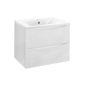 Тумба с раковиной Vincea Mia 600 2 выкатных ящика, G.White