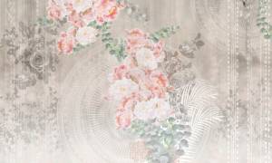 3D Фотообои Artegrafico «Композиция с нежными цветами» EK-003 песок