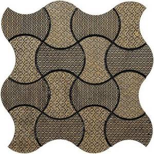Мозаика Skalini Torino TRN-4 Черно Золотая 28.5x28.5
