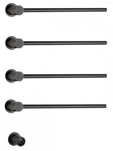 Полотенцесушитель электрический Wonzon & Woghand WW-AL314-GM встраиваемый, темный графит