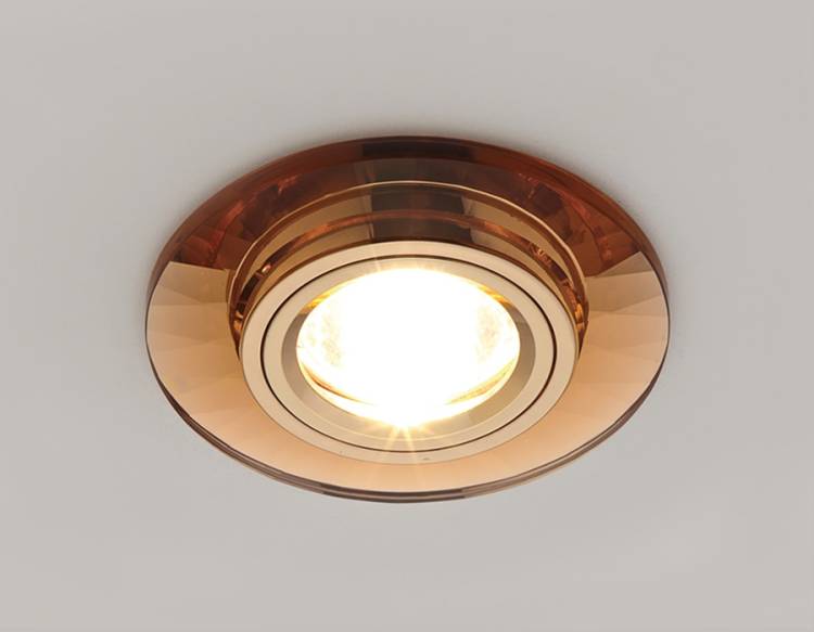 Встраиваемый точечный светильник Ambrella light Standard Spot 8160 BR