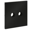 Лицевая панель для двойной ТВ розетки Voltum S70 VLS001608 черный