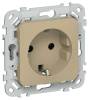Розетка 1-местная с заземлением IEK Flite FI-R11-16-K59 хаки