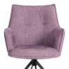 Кресло Tetchair Lutz 25406 VT shape wood rose, велюр, букле, вращающееся фото 6