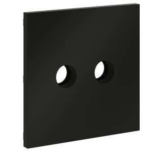 Лицевая панель для двойной ТВ розетки Voltum S70 VLS001608 черный