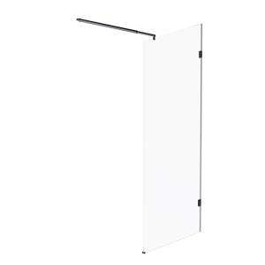 Душевая перегородка Am.Pm X-Joy W94WI-80-F1-BTE 80x195, стекло прозрачное 6 мм, профиль черный