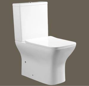 Унитаз-компакт Cerutti Spa Elleros CT10093 безободковый, сиденье микролифт, белый