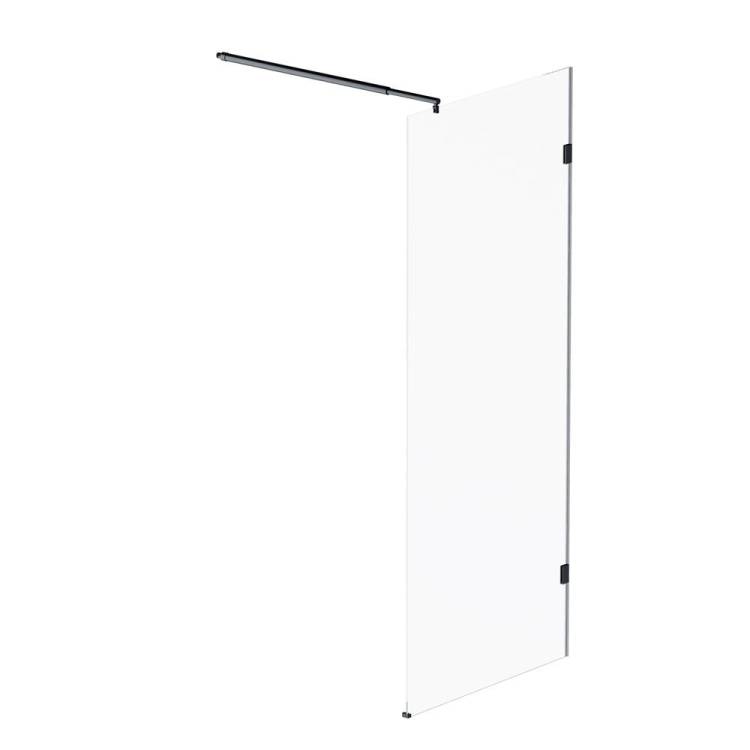Душевая перегородка Am.Pm X-Joy W94WI-80-F1-BTE 80x195, стекло прозрачное 6 мм, профиль черный
