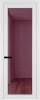 Межкомнатная дверь Profil Doors 1 AGP цвет профиля Вайт, стекло безопасное 6 мм фиолетовое шпион 700x2000