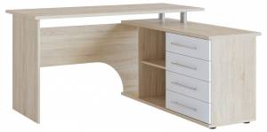 Стол компьютерный Сокол КСТ-109П 4680212006494, 4680212006593, КСТ109ПС5б Дуб сонома/белый