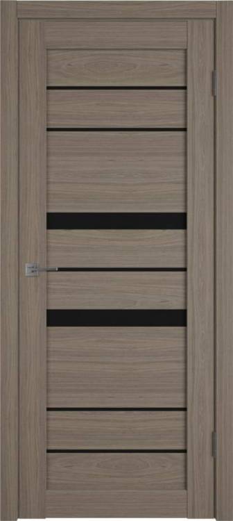 Межкомнатная дверь Владимирская Фабрика Дверей Atum Pro 30 Brun Oak стекло Black Gloss 700x2000