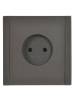 Розетка 1-местная с защитными шторками IEK Forte&Piano FP-R13-10-K03 серый фото 3