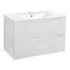 Тумба под раковину Vincea Mia VMC-2MC750GW 750 подвесная, 2 выкатных ящика soft close, G.White фото 2