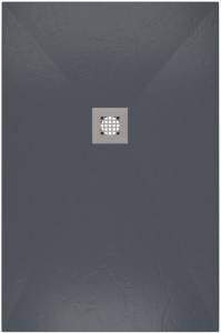 Поддон для душа Allen Brau Priority с накладкой на сифон, синий матовый, 1200х800