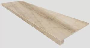 Ступень Estima Bernini 67322 Set/Steptrade/BR01_NS/33x120/Riser/BR01_NS/14,5x120 Beige 33x120 неполированная с бортиком + Подступенок 14,5x120
