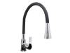 Смеситель для кухни Stella Polar Тулуза S3865-2 с гибким изливом, хром, черный фото 3