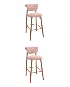 Стул барный Stool Group Брэнан BRENWAN TRANSFER BAR MT12085-18 BOX2 ZK Терракота 2 шт.