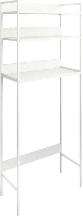 Шкаф Sanflor 82613185 белый муар, для туалета
