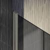 Душевая дверь в нишу MaybahGlass MGD-431-5 профиль хром матовый, стекло графит, 1980x800 фото 6