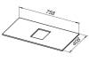 Столешница Allen Brau Priority 80 graphite structure фото 4