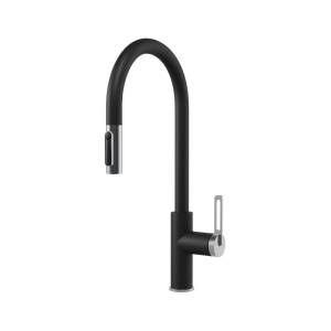 Смеситель для кухни Granula GR-8168 турмалин, с выдвижным изливом