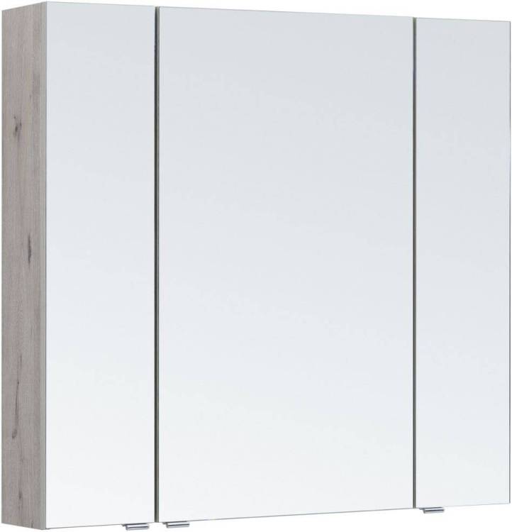 Зеркало-шкаф Aquanet Алвита new 90 303898 дуб веллингтон белый, 850x896x170