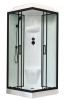 Душевая кабина Royal Bath RB 90HP6-WT-BL профиль черный, стекло прозрачное, 90x90x217