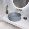 Раковина Grossman Color GR-3013BSM-21 410x410x150 голубая матовая фото 2
