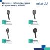 Душевая штанга Milardo Ideal Spa ILS70B0M17 черный матовый фото 9