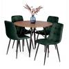 Стул Tetchair Chilly (mod. JSC-220) 21498 велюр/металл, dark green (темно-зеленый) HLR57/черный фото 6