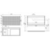 Тумба под раковину Sancos Snob R SNR100LW 100 см, L, Bianco фото 5