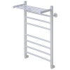 Полотенцесушитель водяной Comfysan Luce 013615 W-8 80/40 с полкой, белый матовый