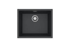Мойка кухонная Alveus Granital Omni 30 1150056 Deep Black-G90 с сифоном, 55x45
