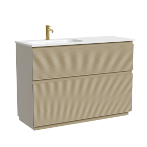 Тумба под раковину Sancos Folk Floor FL120FLCP напольная, 119x44.5x85, левая, Капучино