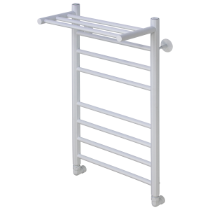 Полотенцесушитель водяной Comfysan Luce 013615 W-8 80/40 с полкой, белый матовый