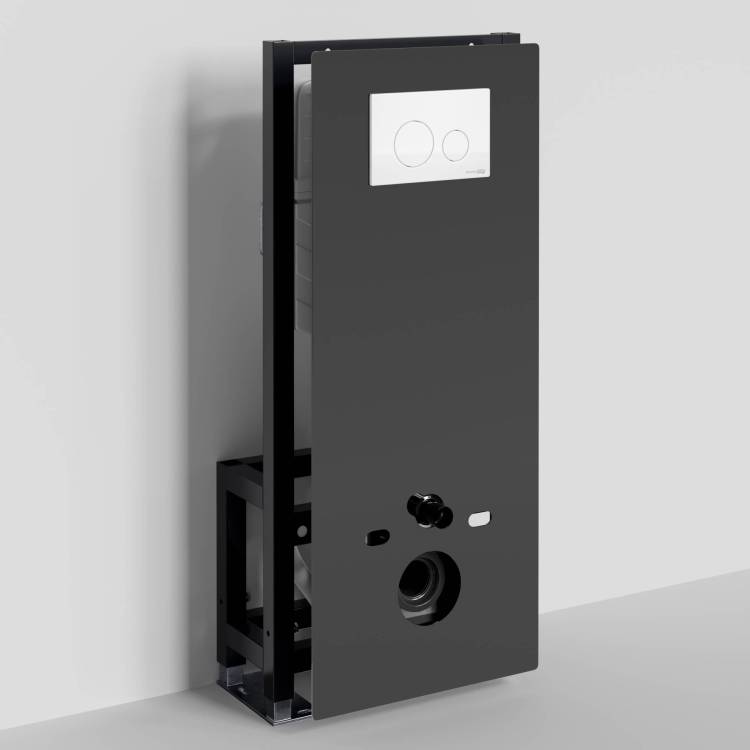 Система инсталляции для унитазов Wasserkraft Glan 66TLT.010.ME.BL.WM02 клавиша белый матовый
