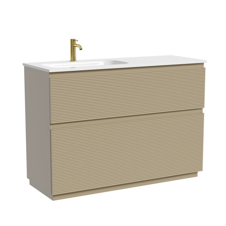 Тумба под раковину Sancos Folk Floor FL120FLCP напольная, 119x44.5x85, левая, Капучино