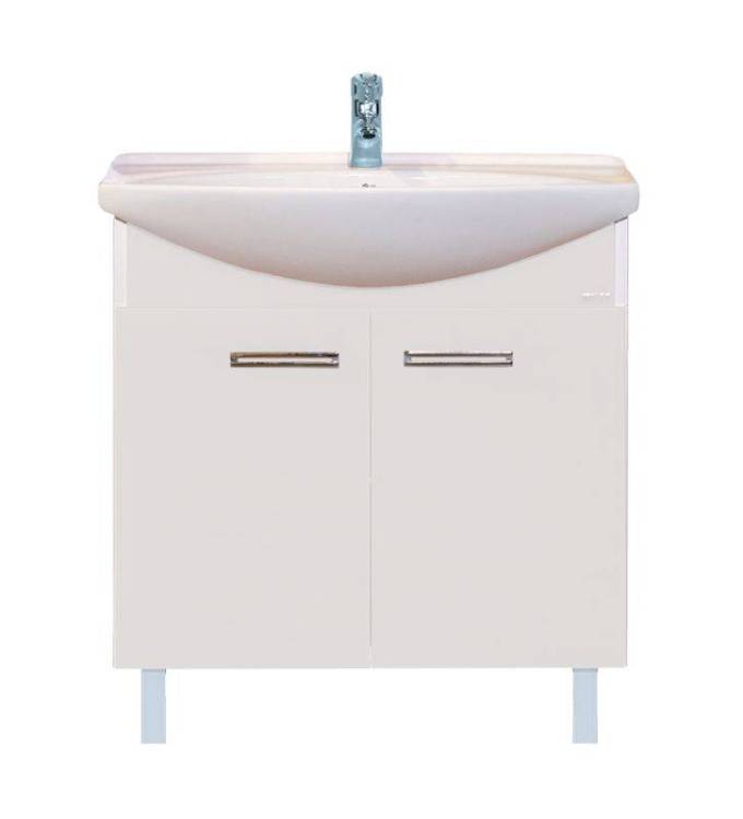 Тумба с раковиной Misty Джулия - 85 Белый 73x82x34