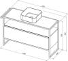 Тумба под раковину Allen Brau Priority 1.31004.PWM папирус матовый, 120 фото 4