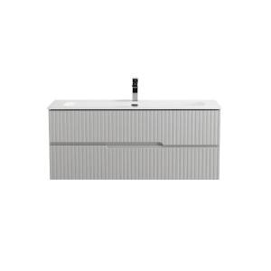 Тумба с раковиной Cezares Duet-N 120 серый жемчужный, раковина CZR-8073-120