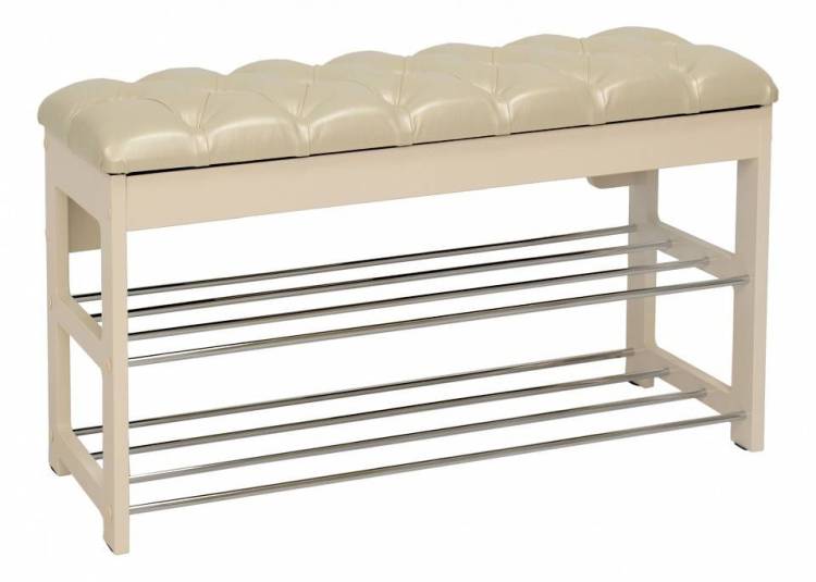 Банкетка-стеллаж для обуви Leset Грейс 2100897000003 Белый Oregon perlamutr 106