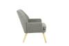Кресло Stool Group Харви QH-8312K-WL 263-25 grey серый, деревянные ножки фото 3